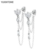 White crystal earrings (925)AzizaK