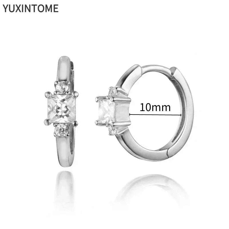 White crystal earrings (925)AzizaK