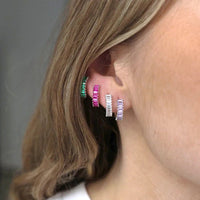 White crystal earrings (925)AzizaK