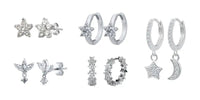 White crystal earrings (925)AzizaK
