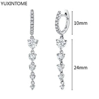 White crystal earrings (925)AzizaK