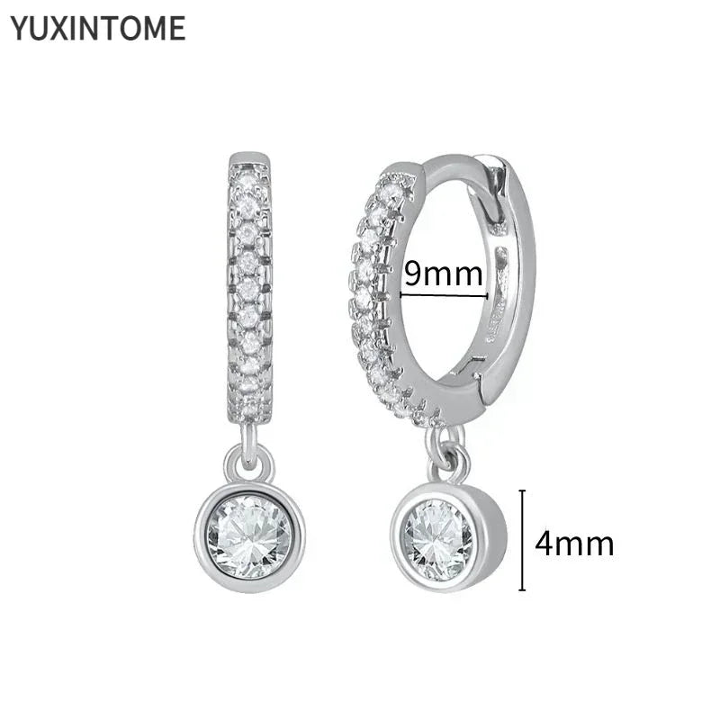 White crystal earrings (925)AzizaK