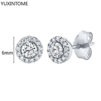 White crystal earrings (925)AzizaK