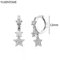 White crystal earrings (925)AzizaK
