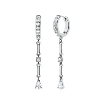 White crystal earrings (925)AzizaK