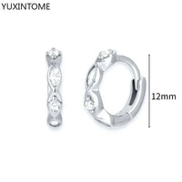 White crystal earrings (925)AzizaK