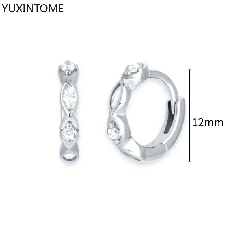 White crystal earrings (925)AzizaK