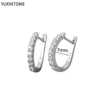 White crystal earrings (925)AzizaK