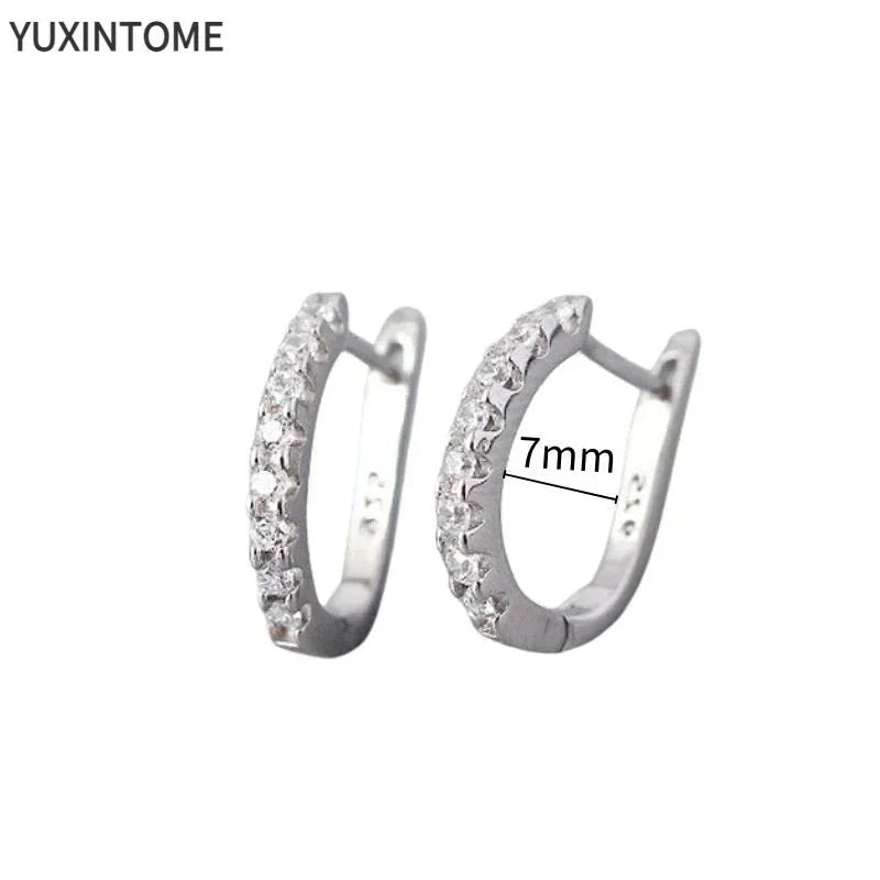 White crystal earrings (925)AzizaK