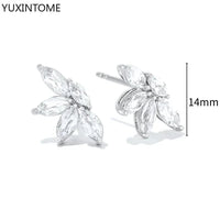White crystal earrings (925)AzizaK