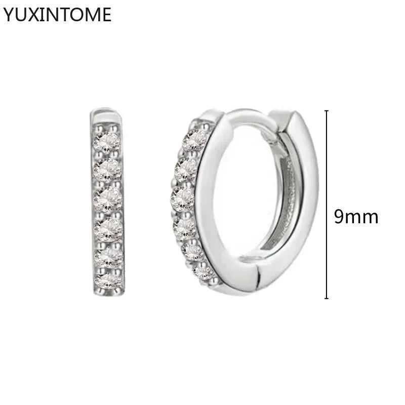 White crystal earrings (925)AzizaK