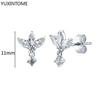 White crystal earrings (925)AzizaK