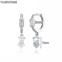 White crystal earrings (925)AzizaK