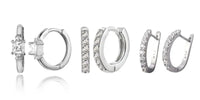 White crystal earrings (925)AzizaK