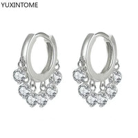 White crystal earrings (925)AzizaK