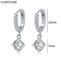 White crystal earrings (925)AzizaK