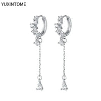 White crystal earrings (925)AzizaK