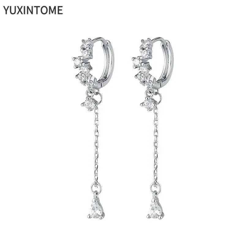 White crystal earrings (925)AzizaK