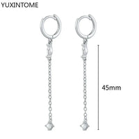 White crystal earrings (925)AzizaK