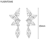 White crystal earrings (925)AzizaK
