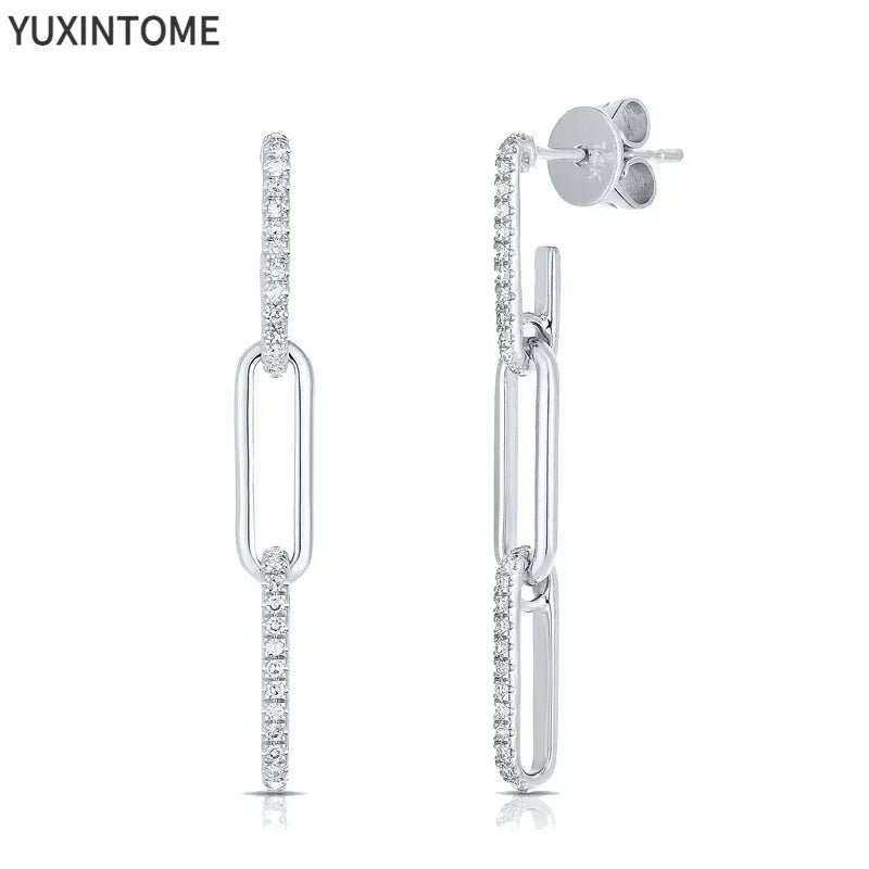 White crystal earrings (925)AzizaK