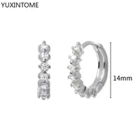 White crystal earrings (925)AzizaK