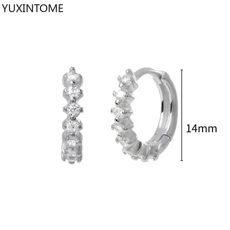 White crystal earrings (925)AzizaK
