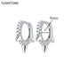 White crystal earrings (925)AzizaK