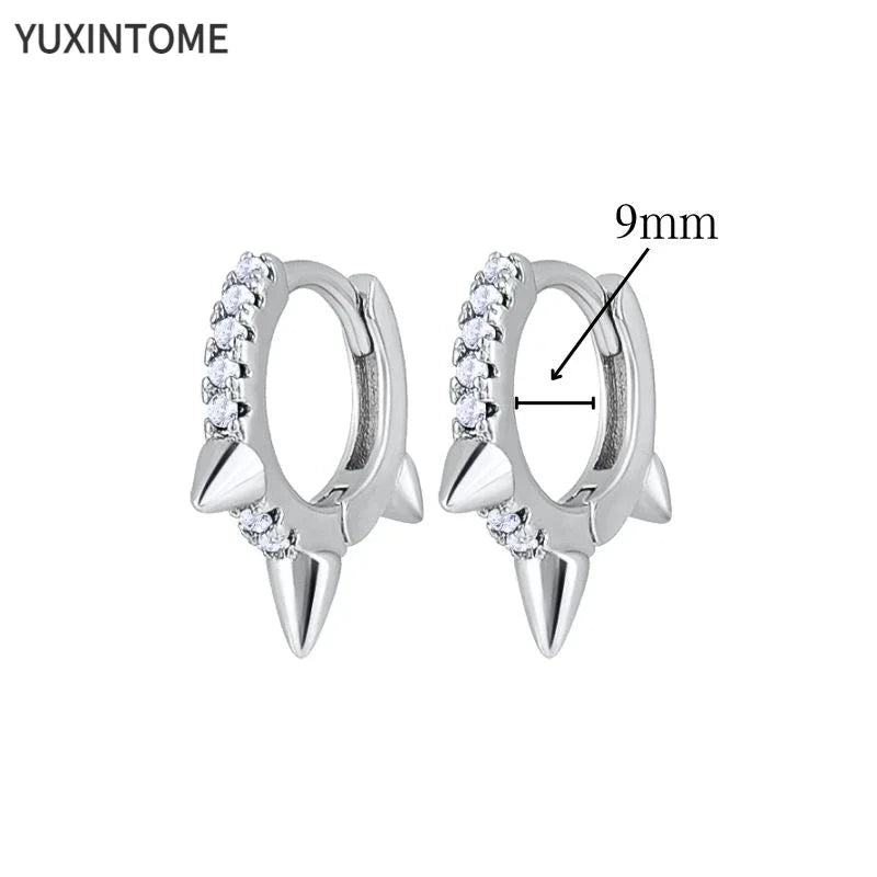 White crystal earrings (925)AzizaK