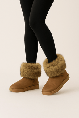 Winter boots with fleece fur trimAzizaK