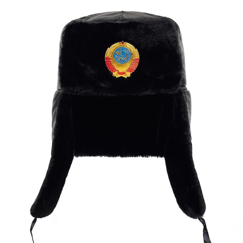 Winter Hat Faux Rabbit Fur EarpieceAzizaK