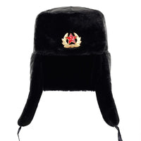 Winter Hat Faux Rabbit Fur EarpieceAzizaK
