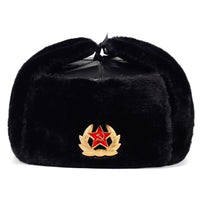 Winter Hat Faux Rabbit Fur EarpieceAzizaK