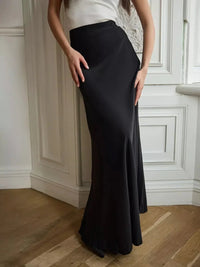 Wolf Eel Casual Satin SkirtAzizaK