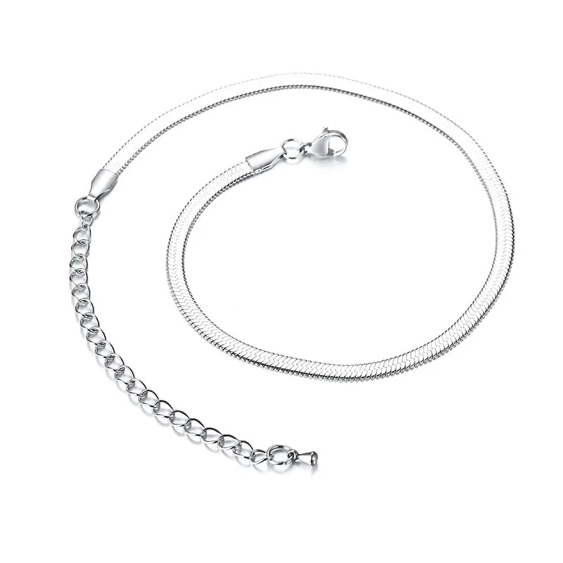 Women’s Necklace 3 - 5mm Steel SilverAzizaK