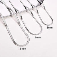 Women’s Necklace 3 - 5mm Steel SilverAzizaK