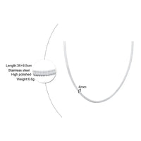 Women’s Necklace 3 - 5mm Steel SilverAzizaK
