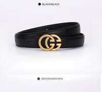 Women’s PU Leather Belt With Moon Temperament ButtonAzizaK