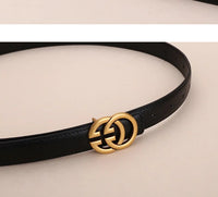 Women’s PU Leather Belt With Moon Temperament ButtonAzizaK