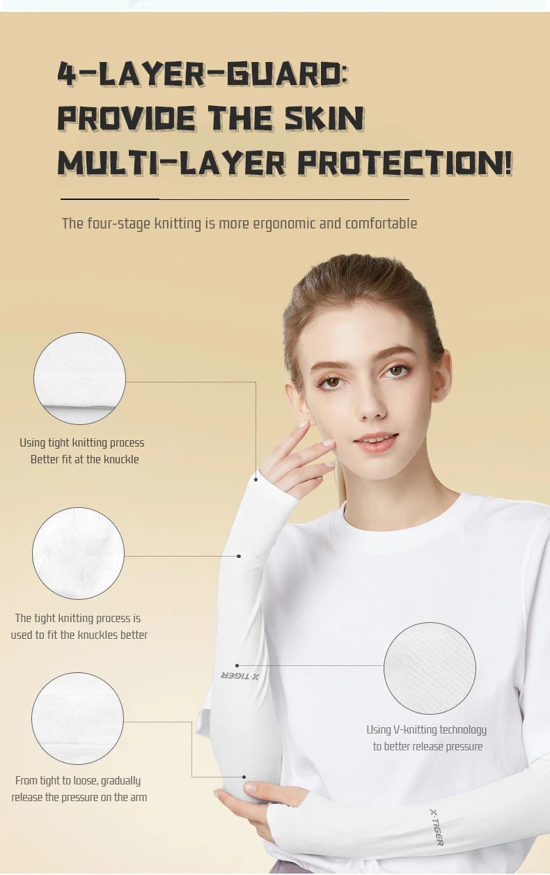 X - TIGER Anti - UV Arm SleevesAzizaK