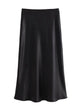 XNWMNZ Flowy Satin Midi SkirtAzizaK
