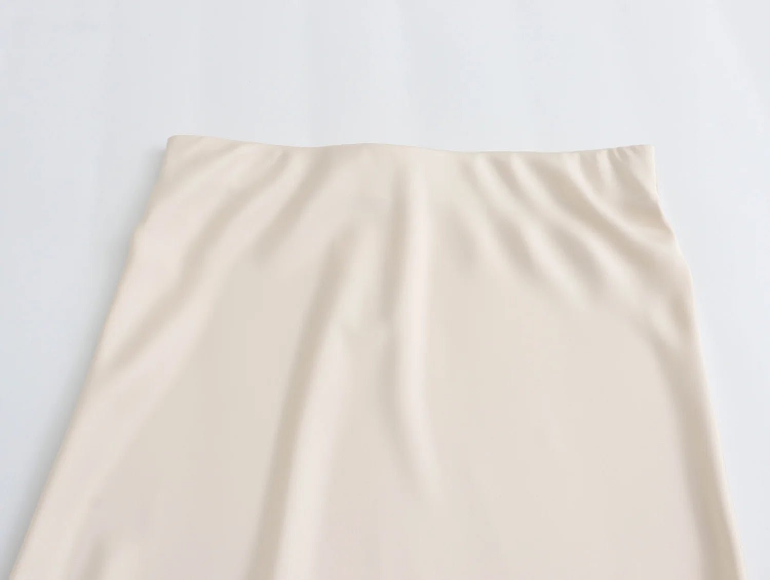 XNWMNZ Flowy Satin Midi SkirtAzizaK