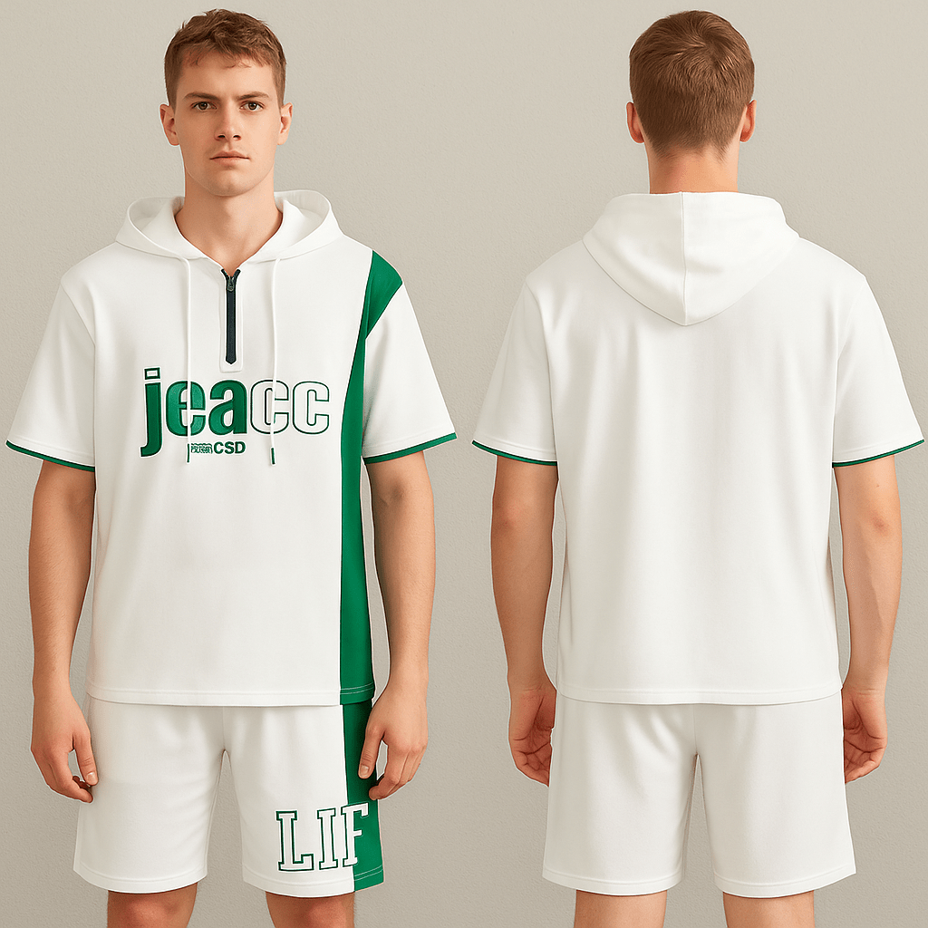 Youth Streetwear Set – Men's Short Sleeve T-Shirt & Shorts (2 - Piece)AzizaK