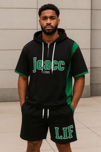 Youth Streetwear Set – Men's Short Sleeve T-Shirt & Shorts (2 - Piece)AzizaK