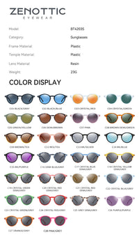 ZENOTTIC (size S) round sunglasses UV400 protection glasses ShadesAzizaK