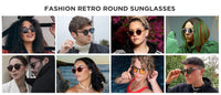 ZENOTTIC (size S) round sunglasses UV400 protection glasses ShadesAzizaK