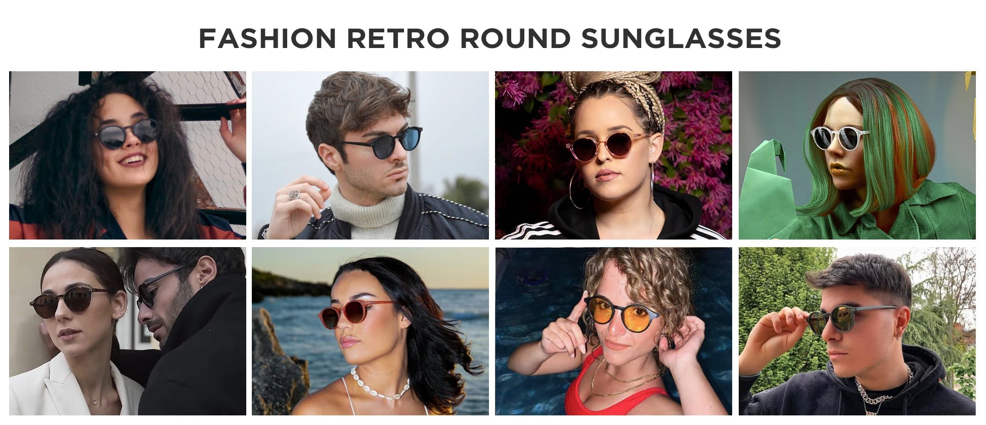 ZENOTTIC (size S) round sunglasses UV400 protection glasses ShadesAzizaK