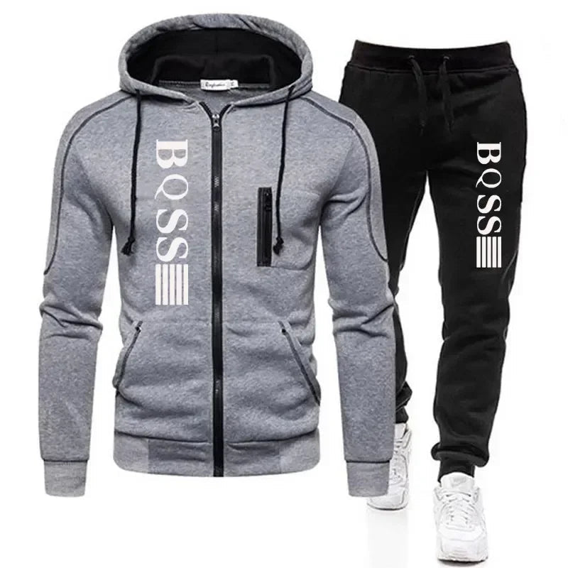 Zip - up cardigan jacket + sweatpantsAzizaK