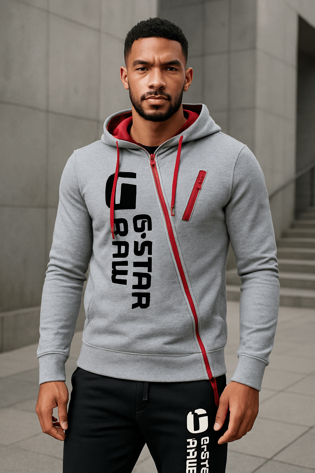 Zipper Tracksuit Hoodie + SweatpantsAzizaK