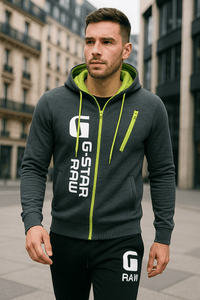 Zipper Tracksuit Hoodie + SweatpantsAzizaK